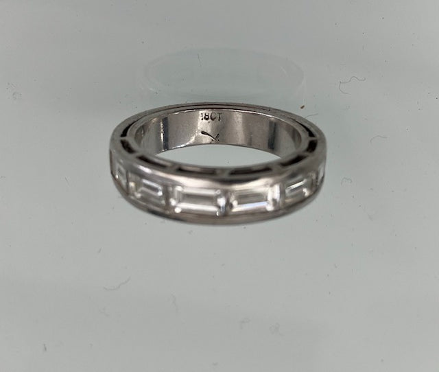 18ct baguette diamond eternity band
