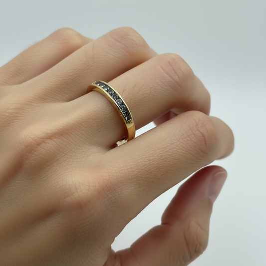 9ct Gold diamond eternity ring