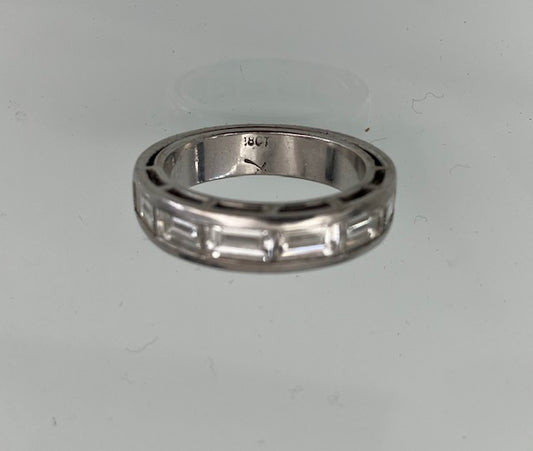 18ct baguette diamond eternity band